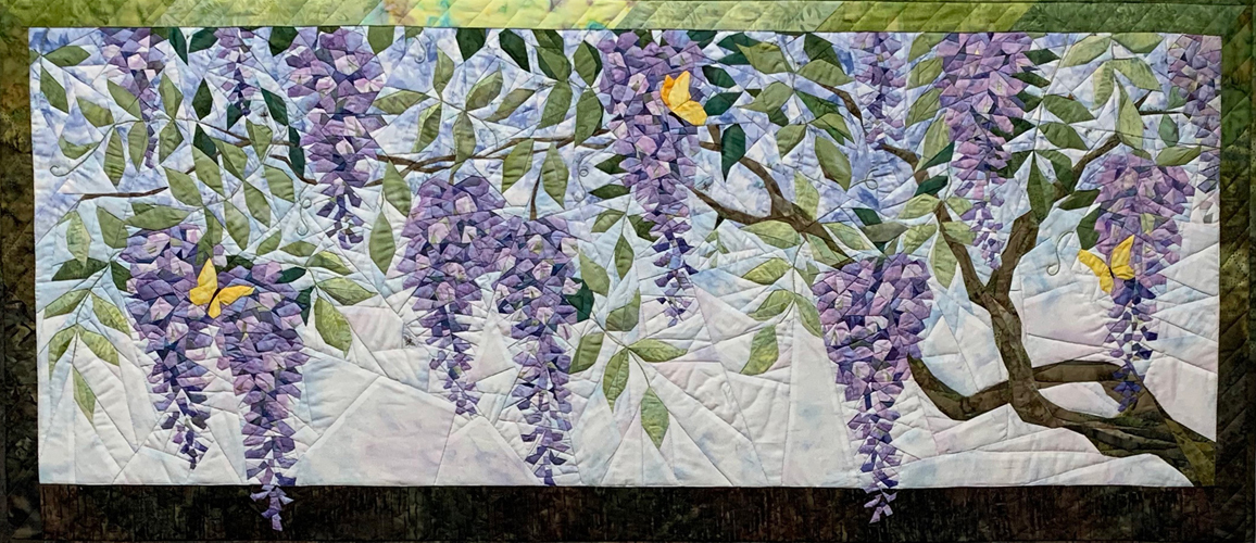 Wisteria Blooms Quilts England Design Studios